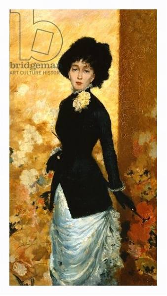 Постер Portrait of a Woman, 1880 с типом исполнения На холсте в раме в багетной раме 221-03