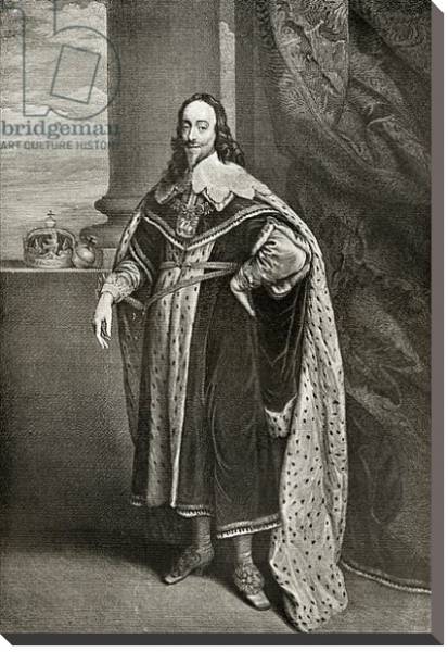 Постер Charles I, engraved by Sir Robert Stange, from 'The Print-Collector's Handbook' с типом исполнения На холсте без рамы