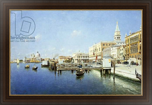 Постер A View of Venice 1 с типом исполнения На холсте в раме в багетной раме 1.023.151