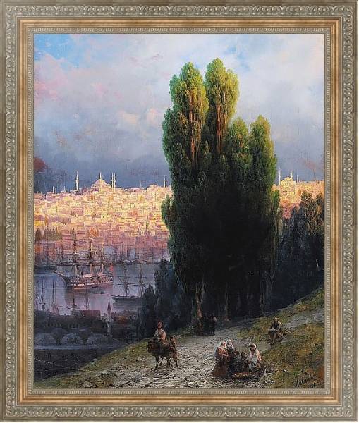 Постер Константинополь с типом исполнения На холсте в раме в багетной раме 484.M48.310