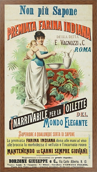 Постер Inarrivabile Per La Toilette Del Mondo Elegante с типом исполнения На холсте в раме в багетной раме 1727.4310
