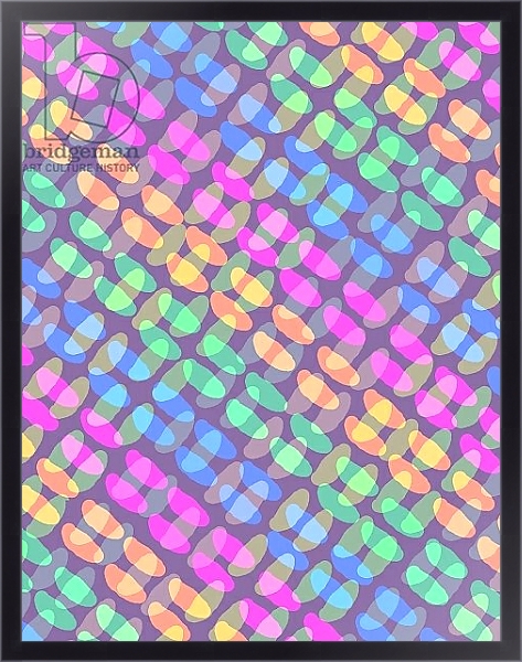 Постер Dotted Check, 2011 99;pattern; decorative; motif; design; colourful; с типом исполнения На холсте в раме в багетной раме 221-01