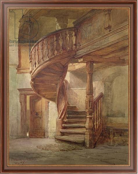 Постер Spiral Staircase. Limburg an der Lahn с типом исполнения На холсте в раме в багетной раме 35-M719P-83