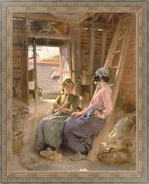 Постер Two Breton Women, 1904 с типом исполнения На холсте в раме в багетной раме 484.M48.310