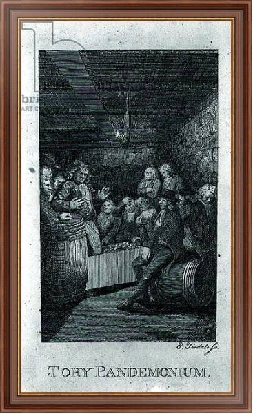 Постер Tory Pandemonium, from John Trumbull's 'M'Fingal', engraved by Elkanah Tisdale 1795 с типом исполнения На холсте в раме в багетной раме 35-M719P-83