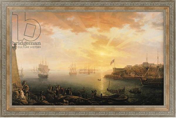 Постер View of Brest Harbour, 1796 с типом исполнения На холсте в раме в багетной раме 484.M48.310