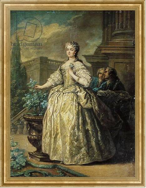 Постер Portrait of Maria Leszczynska 1747 с типом исполнения На холсте в раме в багетной раме NA033.1.051