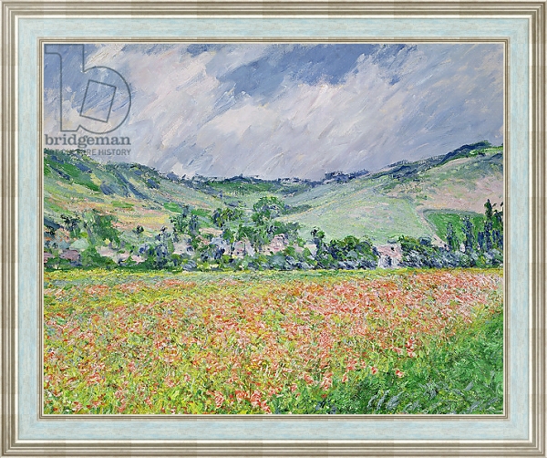 Постер The Poppy Field near Giverny, 1885 с типом исполнения На холсте в раме в багетной раме NA053.0.114