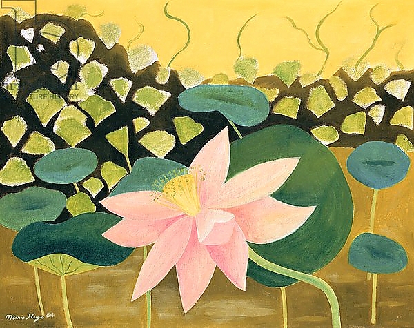 Постер Lotus Flower, 1984 с типом исполнения На холсте без рамы
