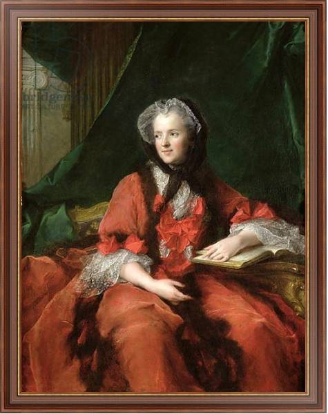 Постер Portrait of Madame Maria Leszczynska 1748 с типом исполнения На холсте в раме в багетной раме 35-M719P-83