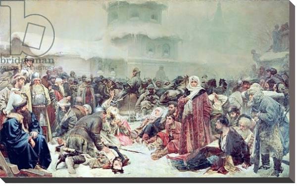 Постер Destruction of Novgorod by Tsar Ivan III 1889 с типом исполнения На холсте без рамы