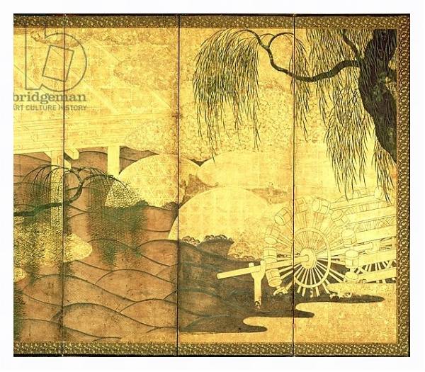 Постер The Bridge on Liji River 2 с типом исполнения На холсте в раме в багетной раме 221-03