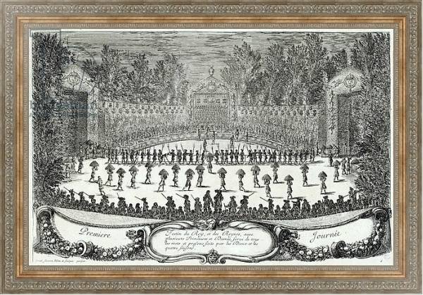 Постер The First Day of the Festival of 'Les Plaisirs de l'Ile Enchantee', 7th May 1664 с типом исполнения На холсте в раме в багетной раме 484.M48.310