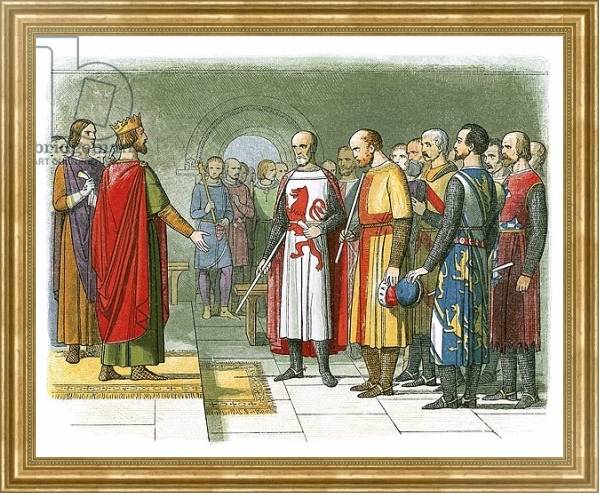 Постер King Henry III and his Parliament с типом исполнения На холсте в раме в багетной раме NA033.1.051
