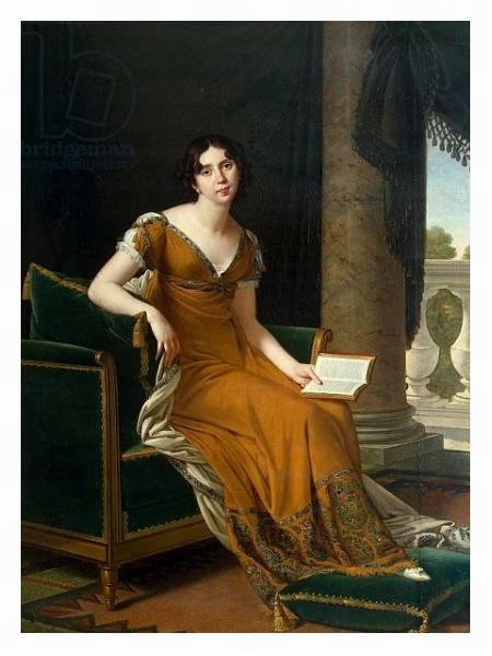 Постер Portrait of Yelizaveta Demidova, c.1805 с типом исполнения На холсте в раме в багетной раме 221-03