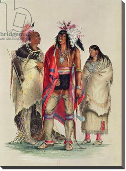 Постер North American Indians, c.1832 с типом исполнения На холсте без рамы