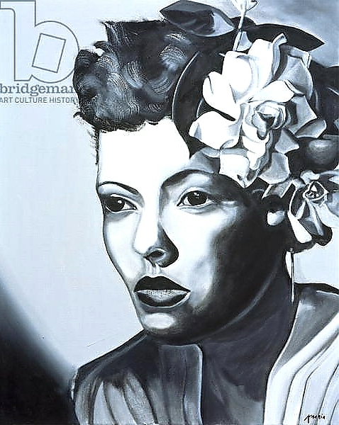 Постер Billie Holiday с типом исполнения На холсте без рамы