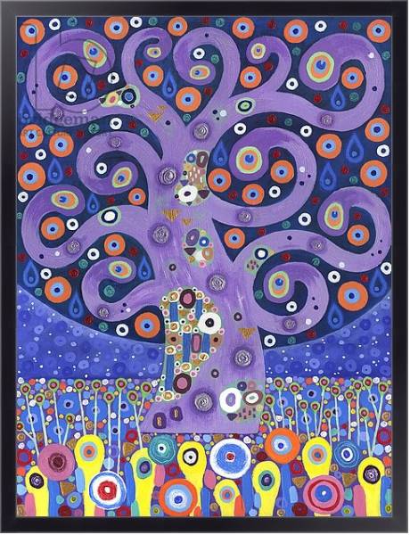 Постер The Peacock Tree, 2011, с типом исполнения На холсте в раме в багетной раме 221-01