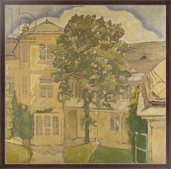 Постер Flowering Chestnut Tree in the Garden; Bluhende Kastanienbaum im Garten, с типом исполнения На холсте в раме в багетной раме 221-02