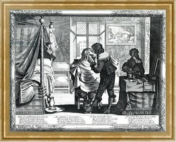 Постер les Metiers, published by Jean Leblond I, c.1632-1635 с типом исполнения На холсте в раме в багетной раме NA033.1.051