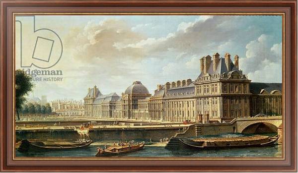 Постер The Palace and Garden of the Tuileries, 1757 с типом исполнения На холсте в раме в багетной раме 35-M719P-83