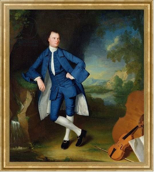 Постер Portrait of Man, c.1758-60 с типом исполнения На холсте в раме в багетной раме NA033.1.051