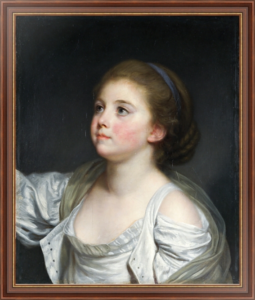 Постер Девушка с типом исполнения На холсте в раме в багетной раме 35-M719P-83