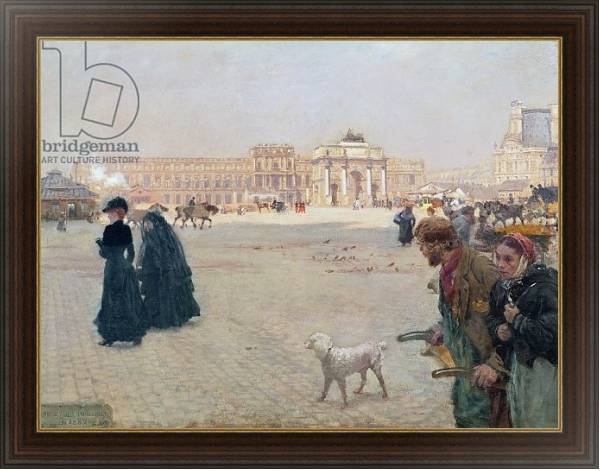 Постер La Place du Carrousel, Paris: The Ruins of the Tuileries, 1882 с типом исполнения На холсте в раме в багетной раме 1.023.151