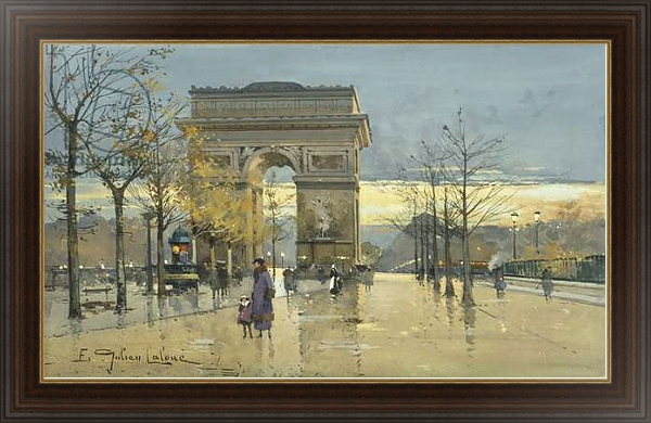 Постер Arc de Triomphe с типом исполнения На холсте в раме в багетной раме 1.023.151