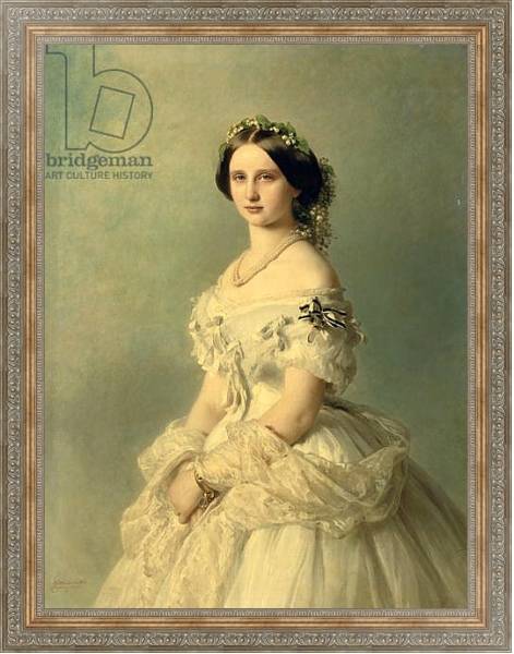 Постер Portrait of Princess of Baden, 1856 с типом исполнения На холсте в раме в багетной раме 484.M48.310