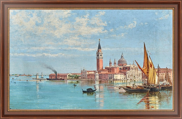 Постер Venice, a View of San Giorgio Maggiore с типом исполнения На холсте в раме в багетной раме 35-M719P-83