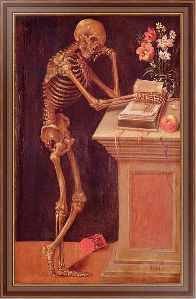 Постер Vanitas, 1543 с типом исполнения На холсте в раме в багетной раме 35-M719P-83