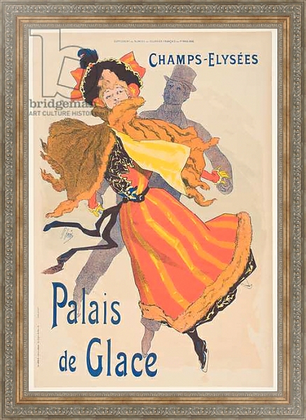 Постер Poster advertising the Palais de Glace, Champs Elysees с типом исполнения На холсте в раме в багетной раме 484.M48.310