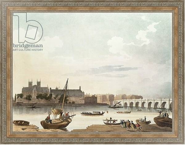 Постер View of Westminster and the Bridge с типом исполнения На холсте в раме в багетной раме 484.M48.310