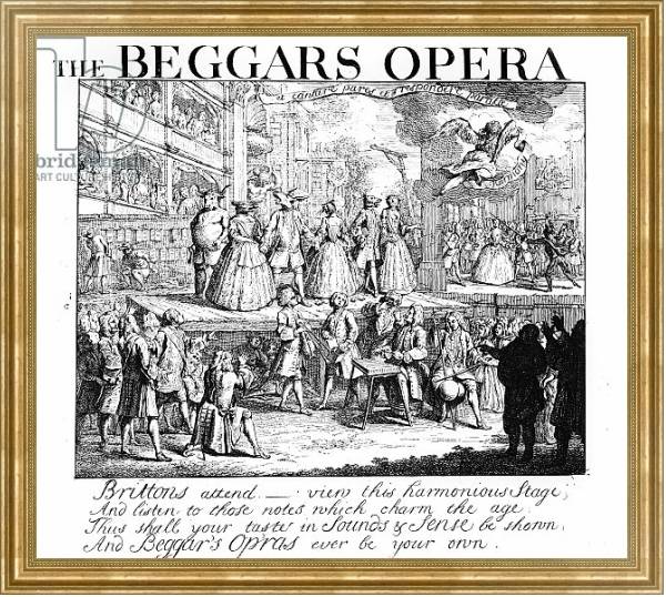 Постер The Beggar's Opera Burlesqued, 1728 с типом исполнения На холсте в раме в багетной раме NA033.1.051