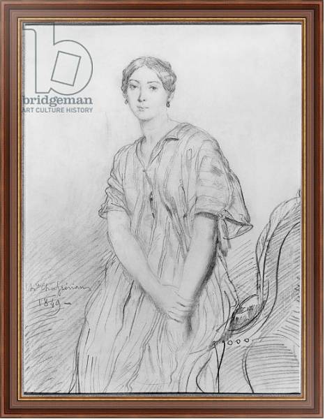 Постер Portrait of Alice Ozy, 1849 с типом исполнения На холсте в раме в багетной раме 35-M719P-83