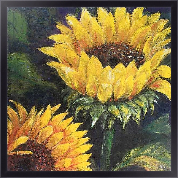 Постер Sunflowers, 2016 с типом исполнения На холсте в раме в багетной раме 221-01