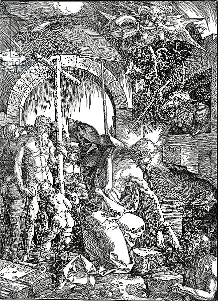 Постер Christ's Descent into Limbo, 1510 с типом исполнения На холсте без рамы