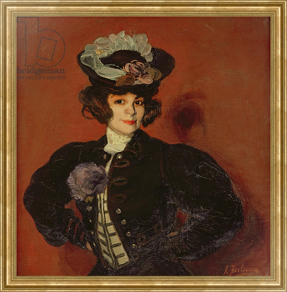 Постер Portrait of a Woman 12 с типом исполнения На холсте в раме в багетной раме NA033.1.051