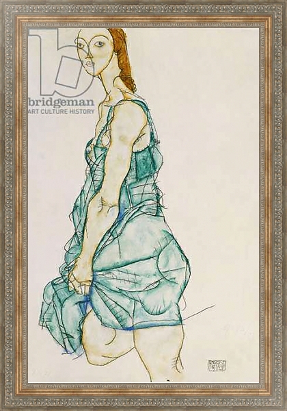 Постер Upright Standing Woman, 1912 с типом исполнения На холсте в раме в багетной раме 484.M48.310