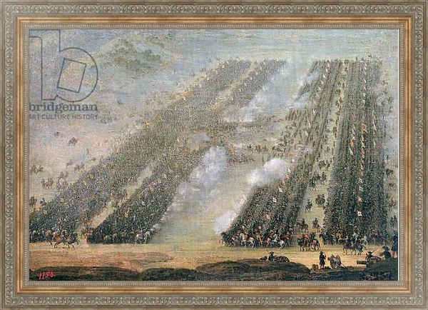Постер The Battle of Poltava, 1750 1 с типом исполнения На холсте в раме в багетной раме 484.M48.310