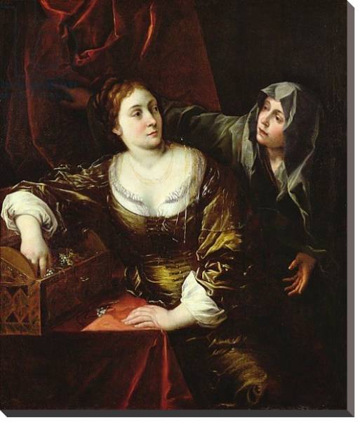 Постер Martha and Mary or, Woman with her Maid с типом исполнения На холсте без рамы