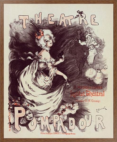 Постер Théâtre Pompadour с типом исполнения На холсте в раме в багетной раме 1727.4310
