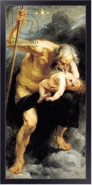 Постер Saturn Devouring his Son, 1636 с типом исполнения На холсте в раме в багетной раме 221-01