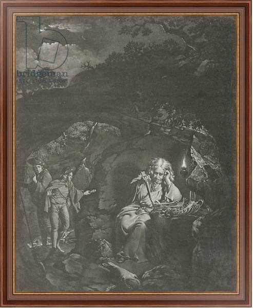 Постер A Philosopher by Lamplight, engraved by William Pether 1770 с типом исполнения На холсте в раме в багетной раме 35-M719P-83