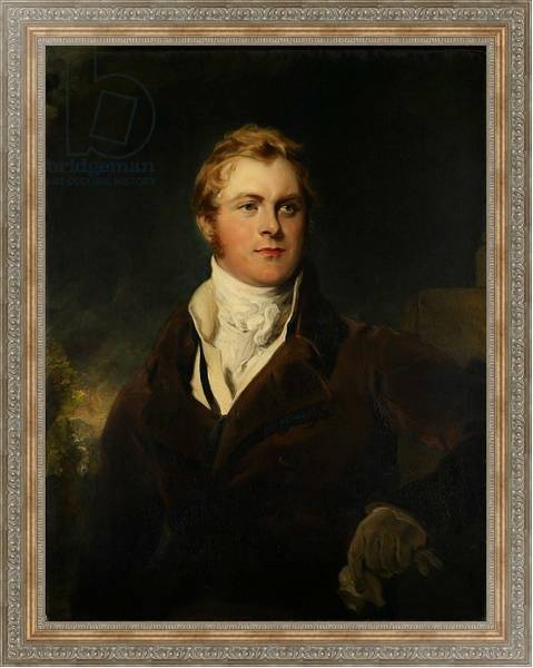 Постер Portrait of Frederick John Robinson, First Earl of Ripon, c.1820 с типом исполнения На холсте в раме в багетной раме 484.M48.310