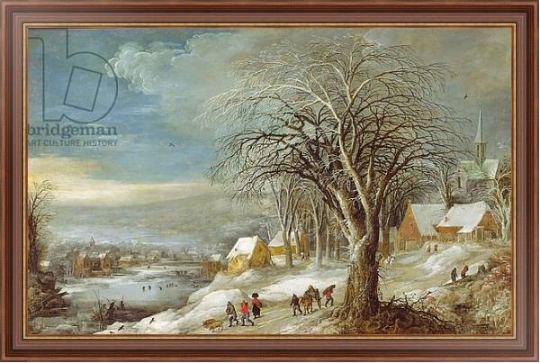 Постер Winter Landscape 8 с типом исполнения На холсте в раме в багетной раме 35-M719P-83