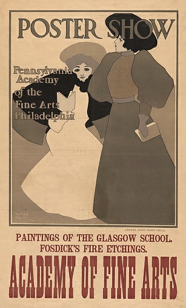 Постер Poster show, Pennsylvania Academy of the Fine Arts, Philadelphia с типом исполнения На холсте без рамы