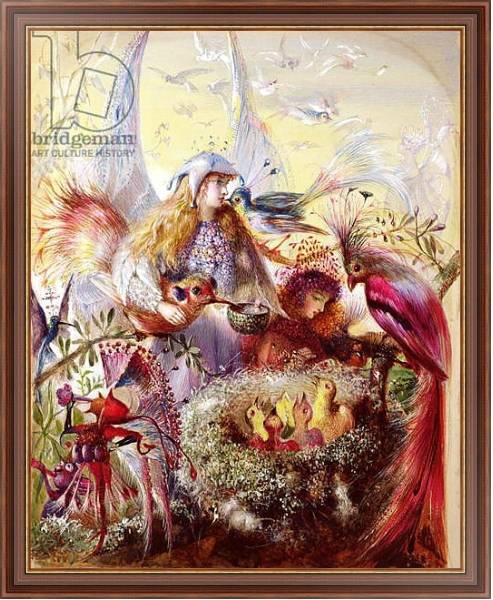 Постер Fairies with Birds с типом исполнения На холсте в раме в багетной раме 35-M719P-83