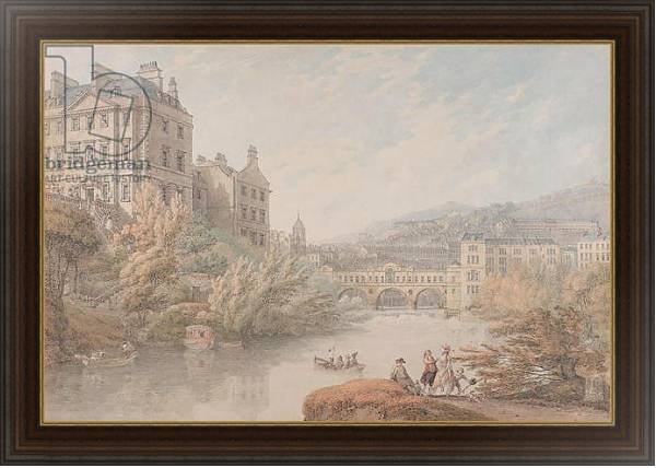 Постер View of Bath from Spring Gardens с типом исполнения На холсте в раме в багетной раме 1.023.151